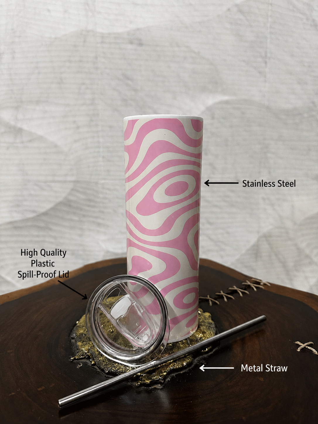 Pink Wave Tumbler🩷