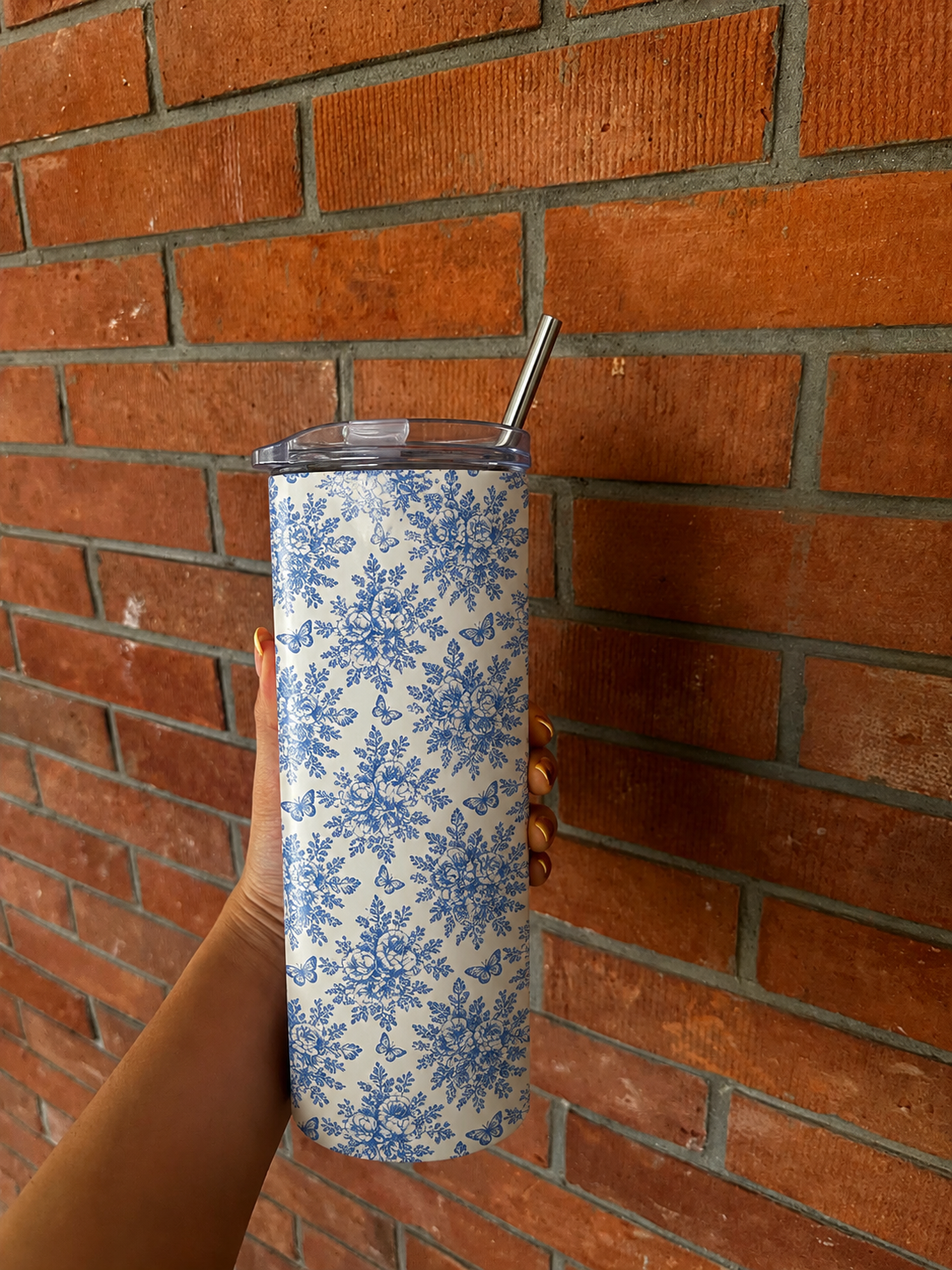 Elegant Floral Tumbler💙