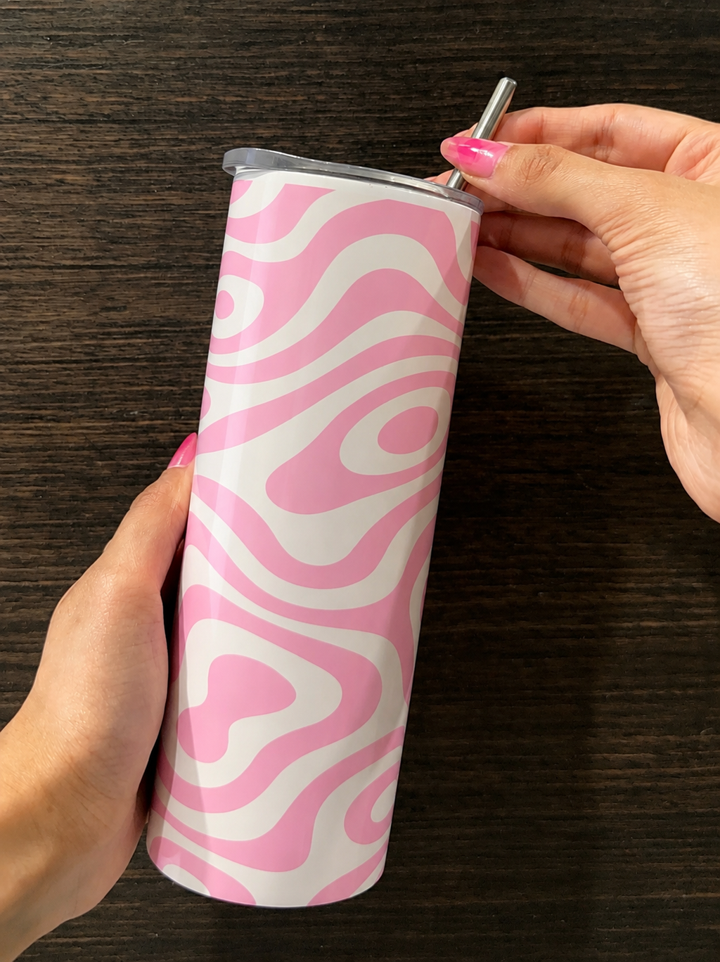 Pink Wave Tumbler🩷