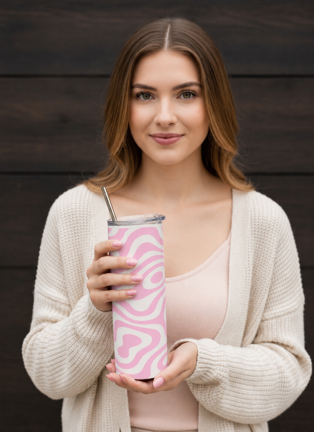Pink Wave Tumbler🩷
