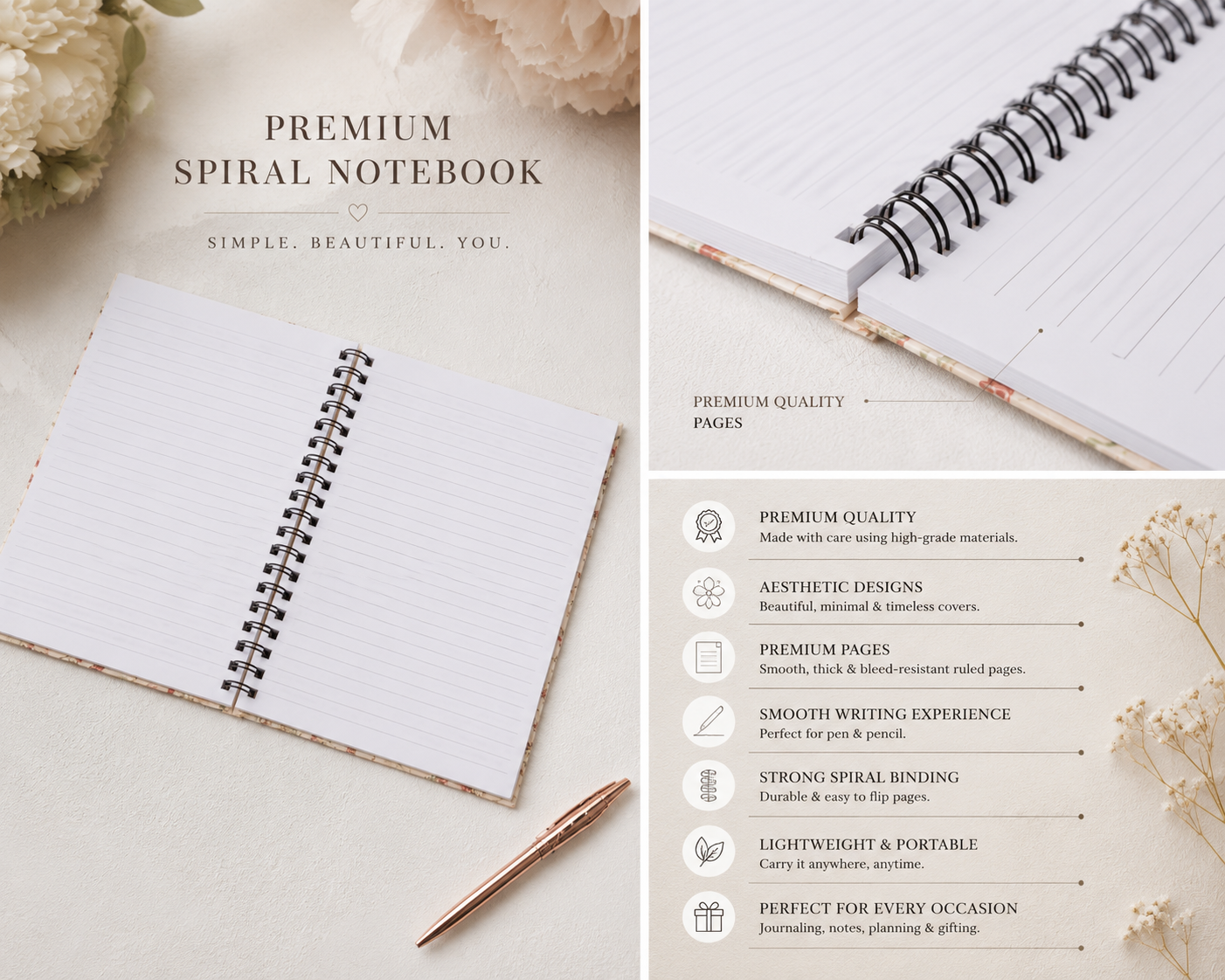 Blush Tulip NotePad🌷