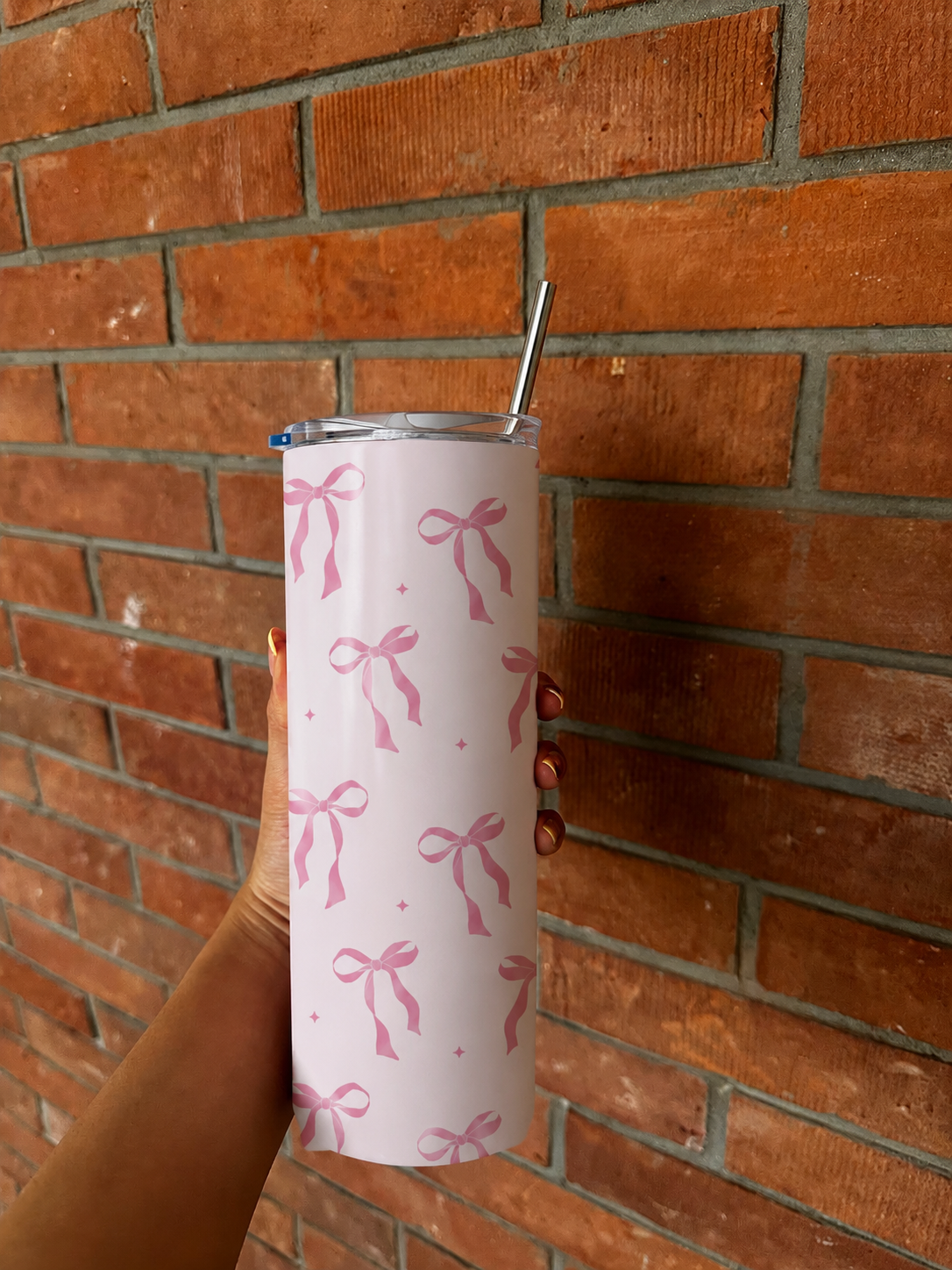 Pink Bow Tumbler🎀