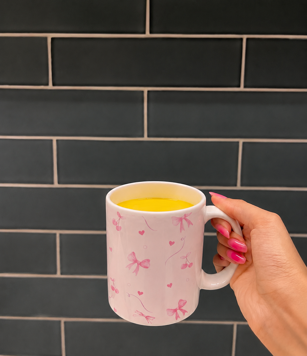 Soft Pink Bow Mug🎀