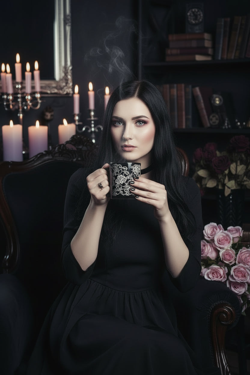 Goth coffee mug🏴
