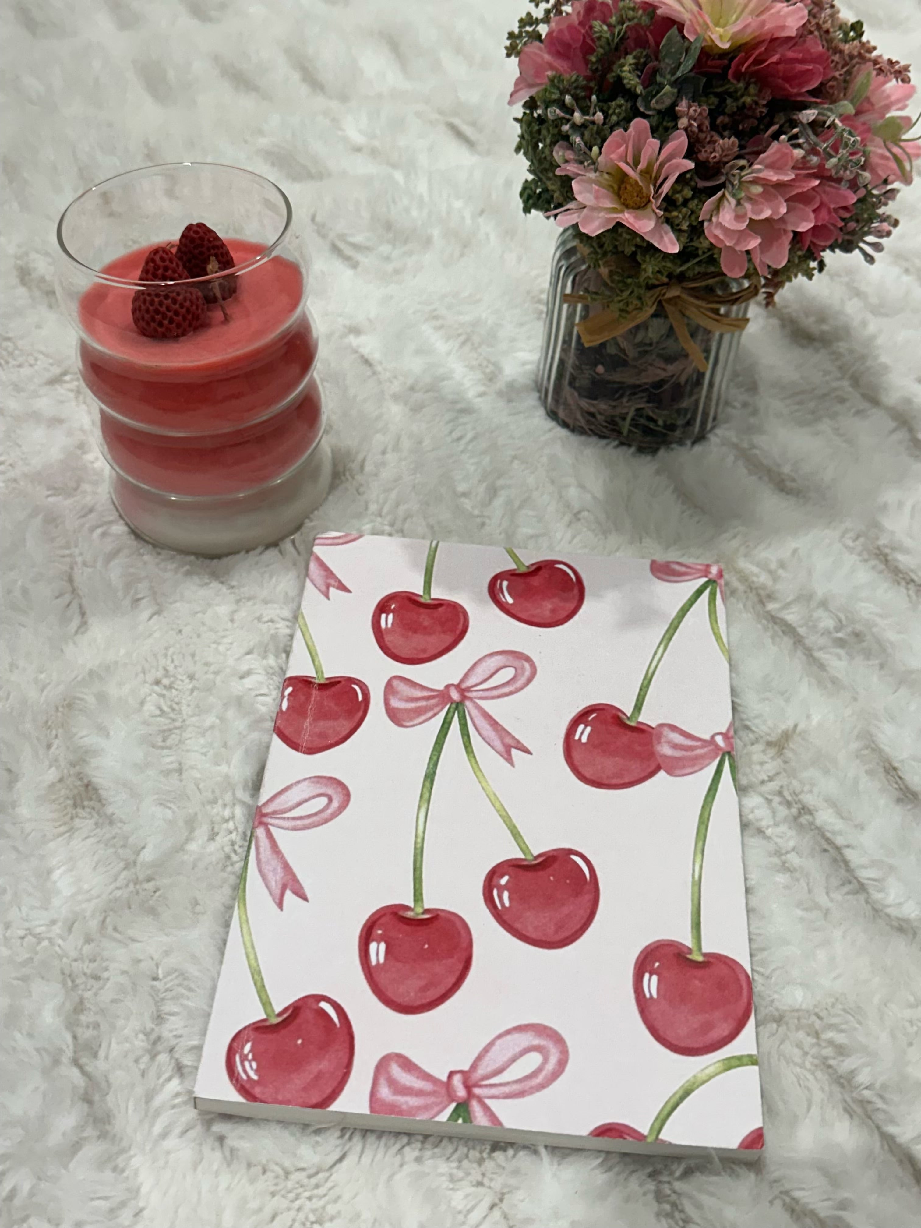 Cherry Bow NoteBook🍒